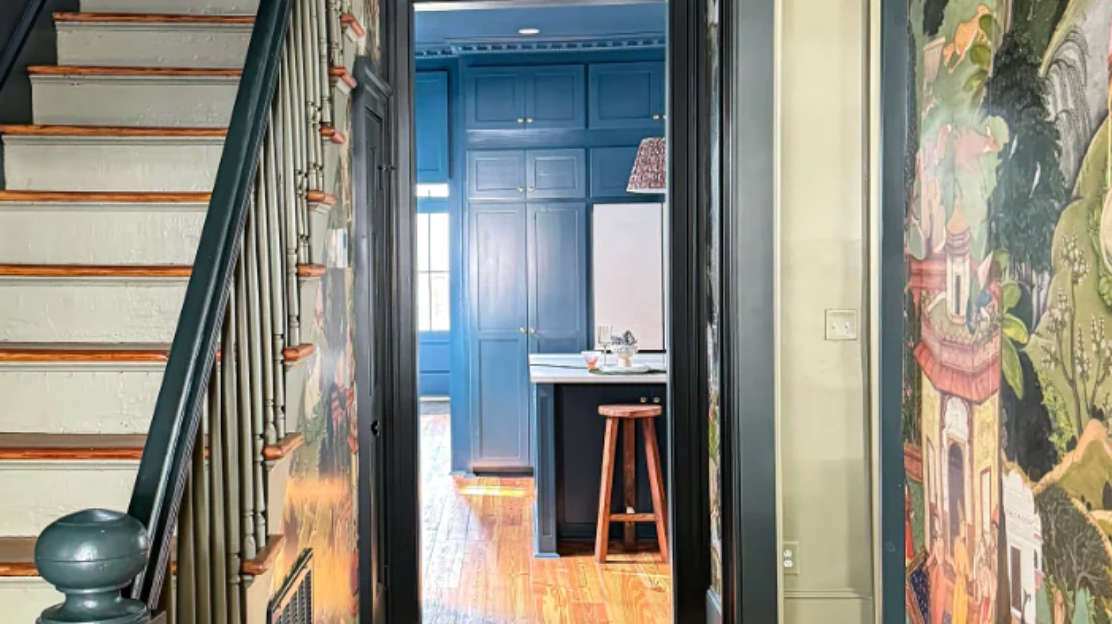 Where to stop wallpaper - Gray Benko Home