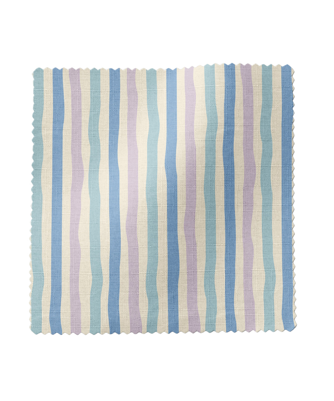 Striped fabric in blue and purple