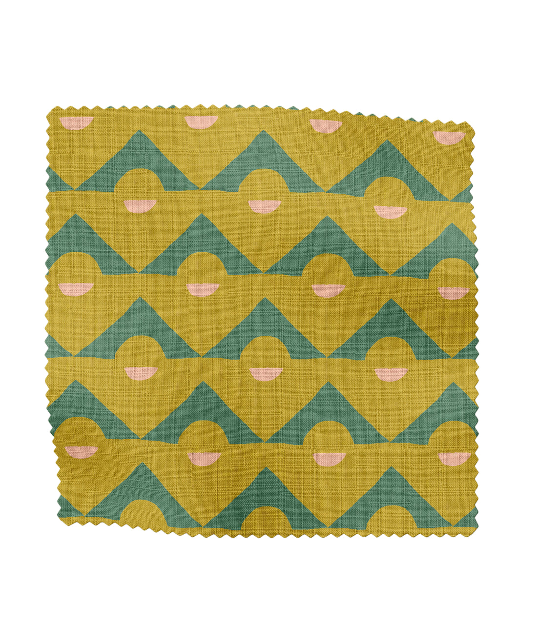 Fun, colorful fabric with geometric pattern