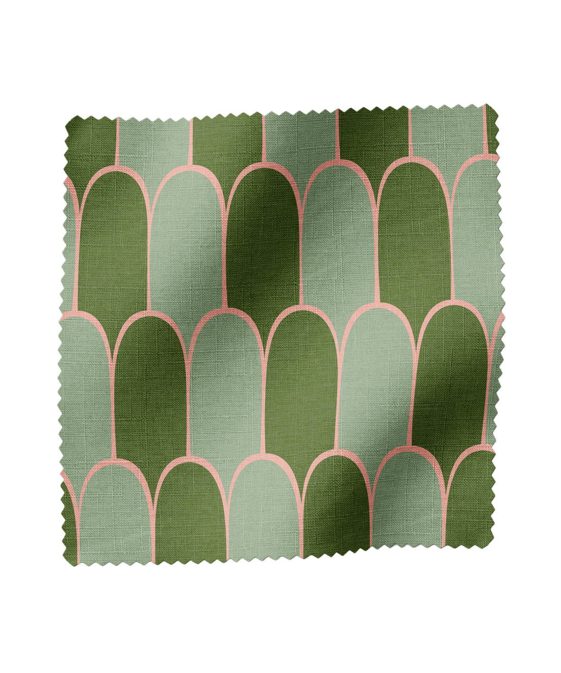 Fun, colorful fabric in green and pink