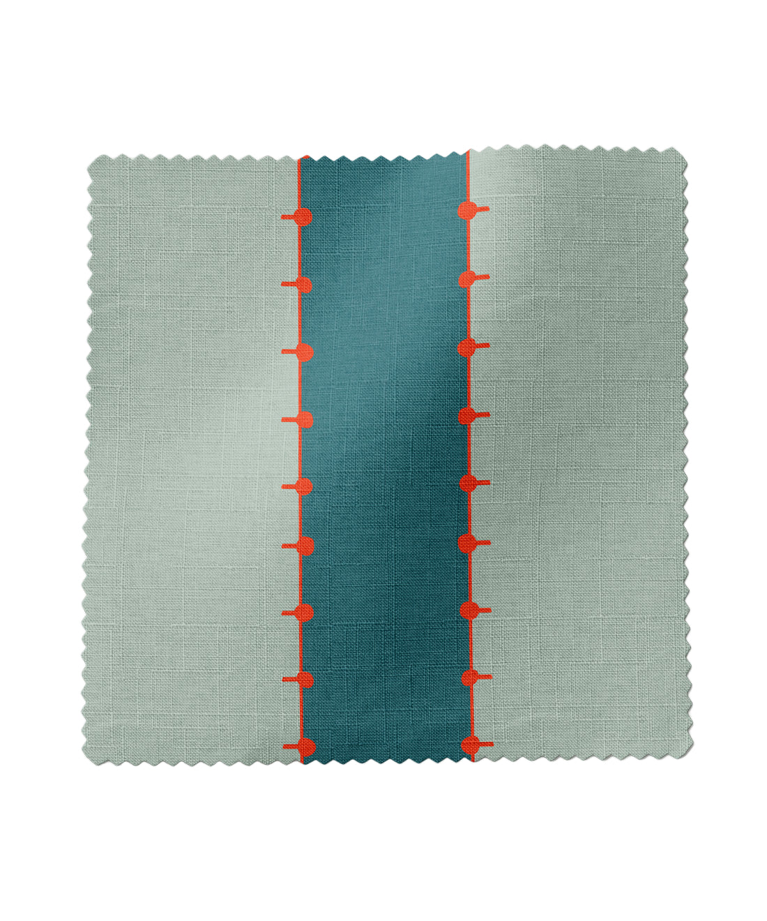 Striped fabric in dark and light blue