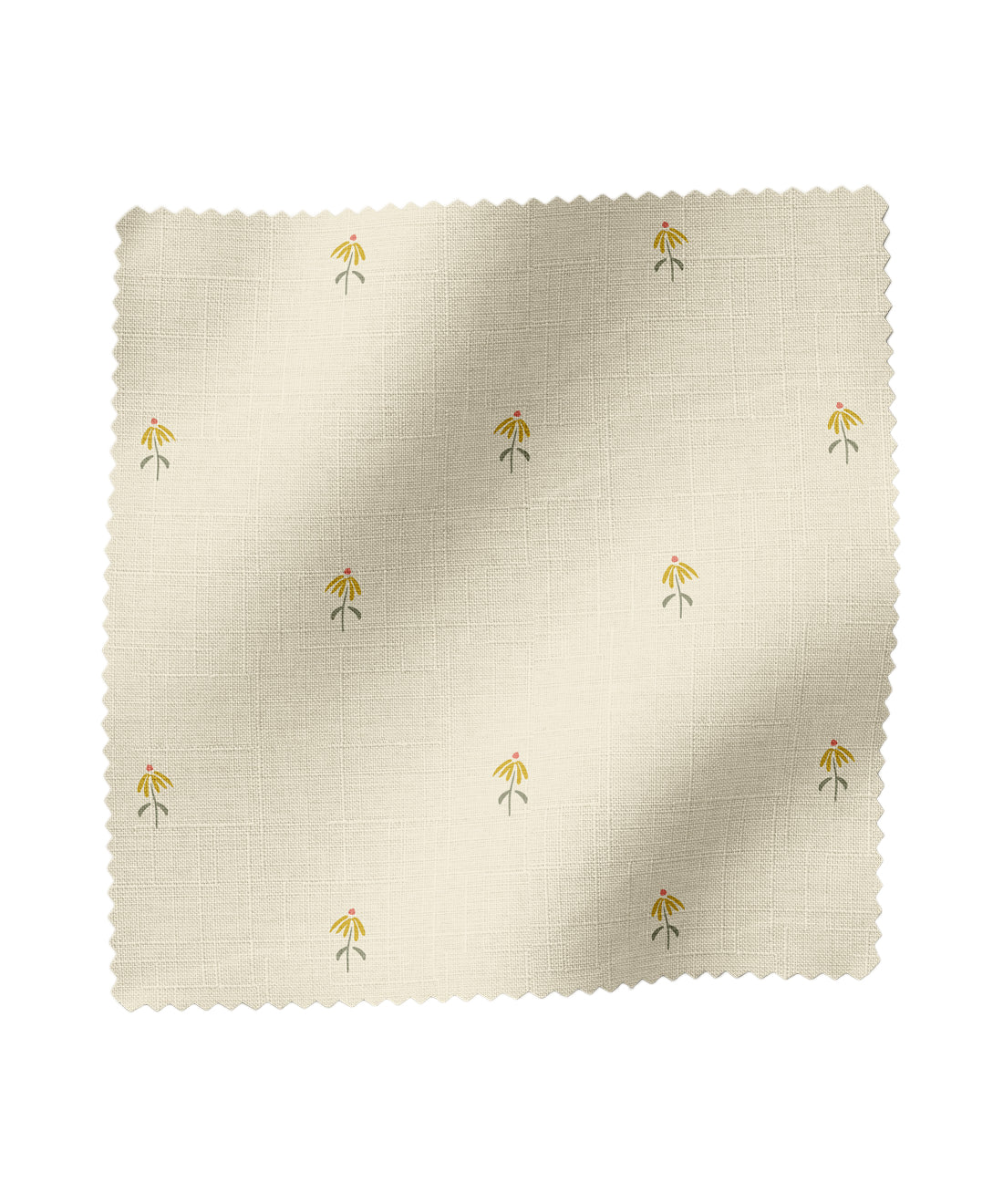 Dainty floral patterned fabric in ivory by Gray Benko Home