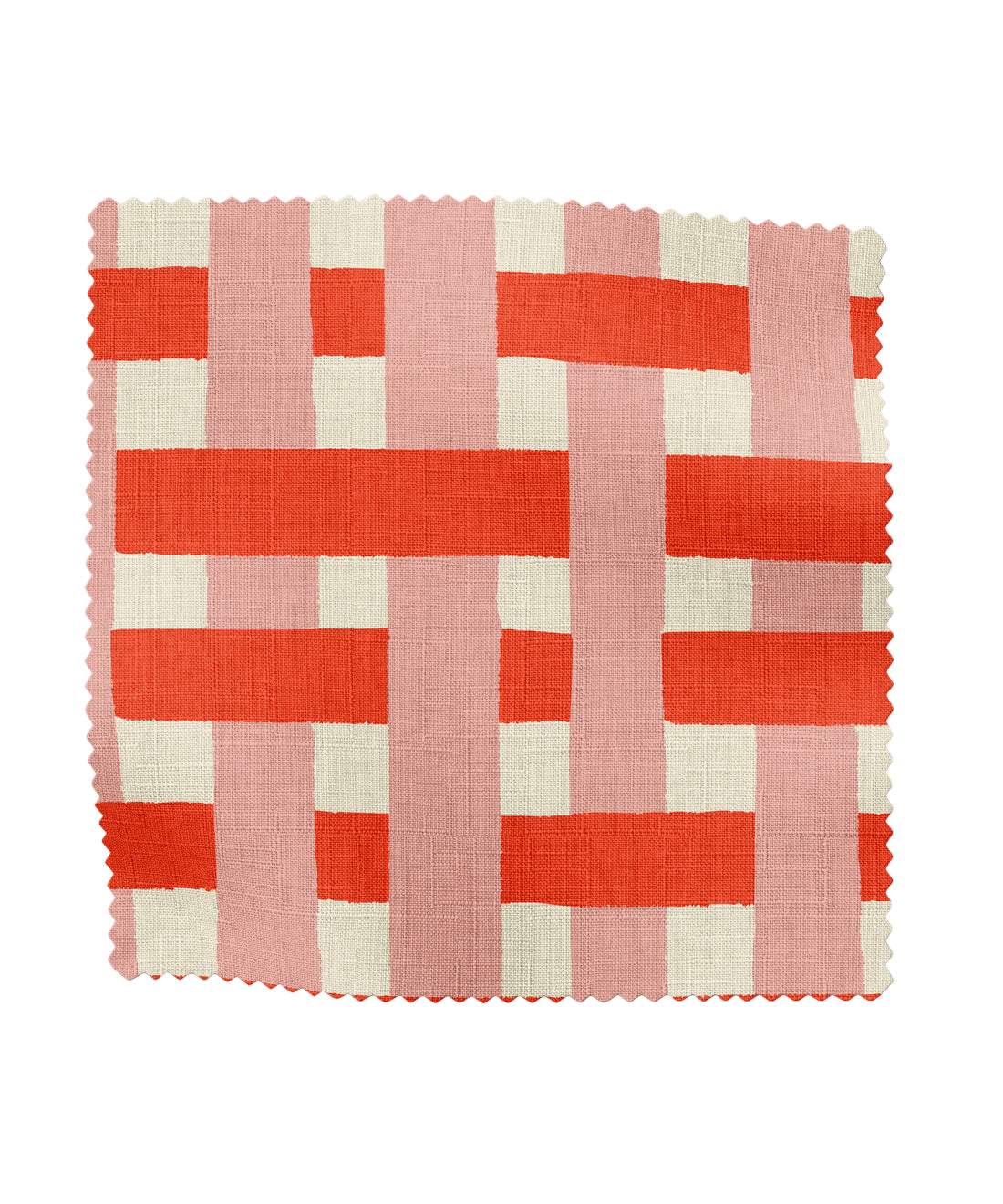 Red woven patterned fabric by Gray Benko Home