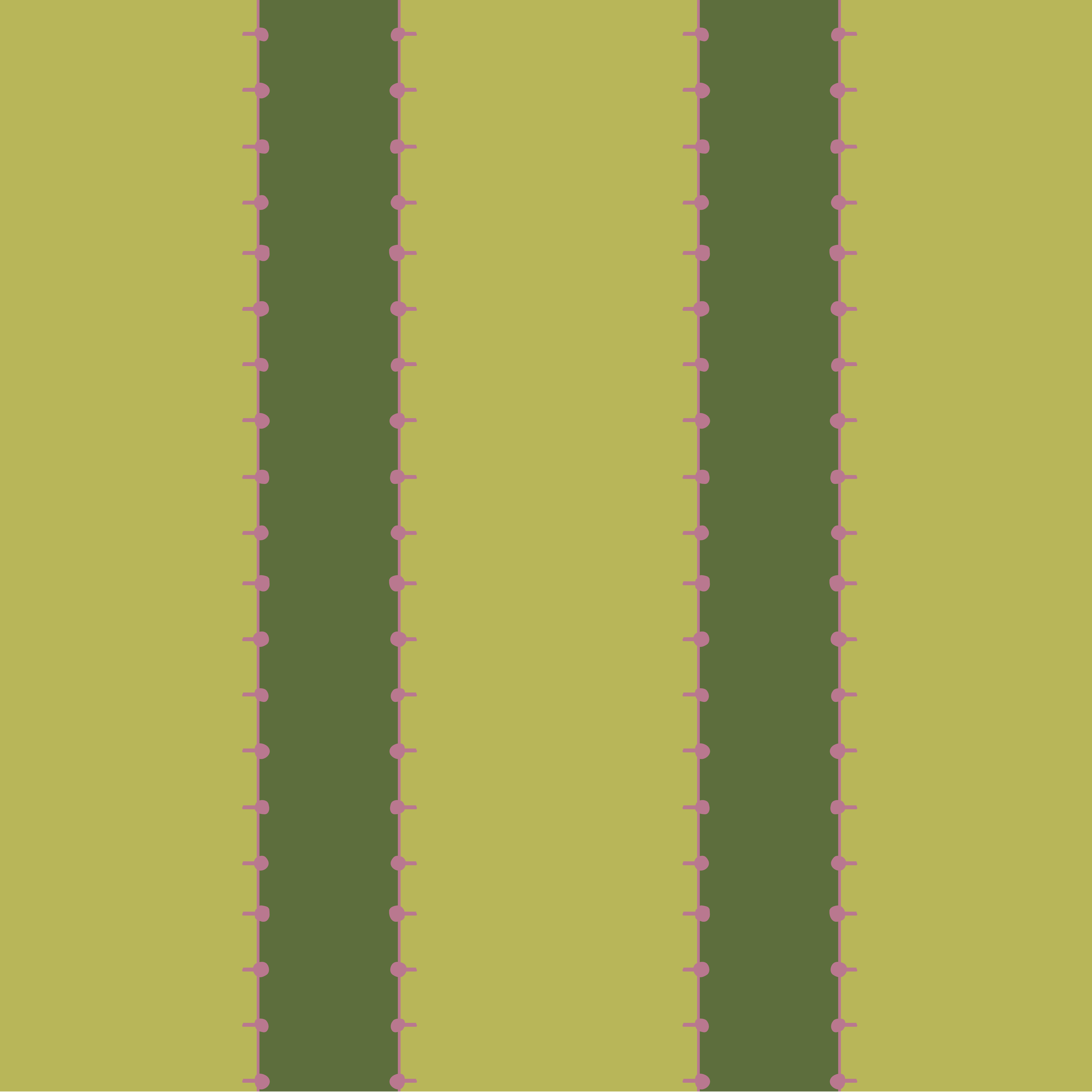 A striped wallpaper with vertical stripes in varying shades of green, including citron