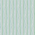 A roll of wallpaper with a striped pattern in blue and green colors.