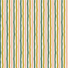 A roll of wallpaper with a striped pattern in chartreuse, green, and pink colors.