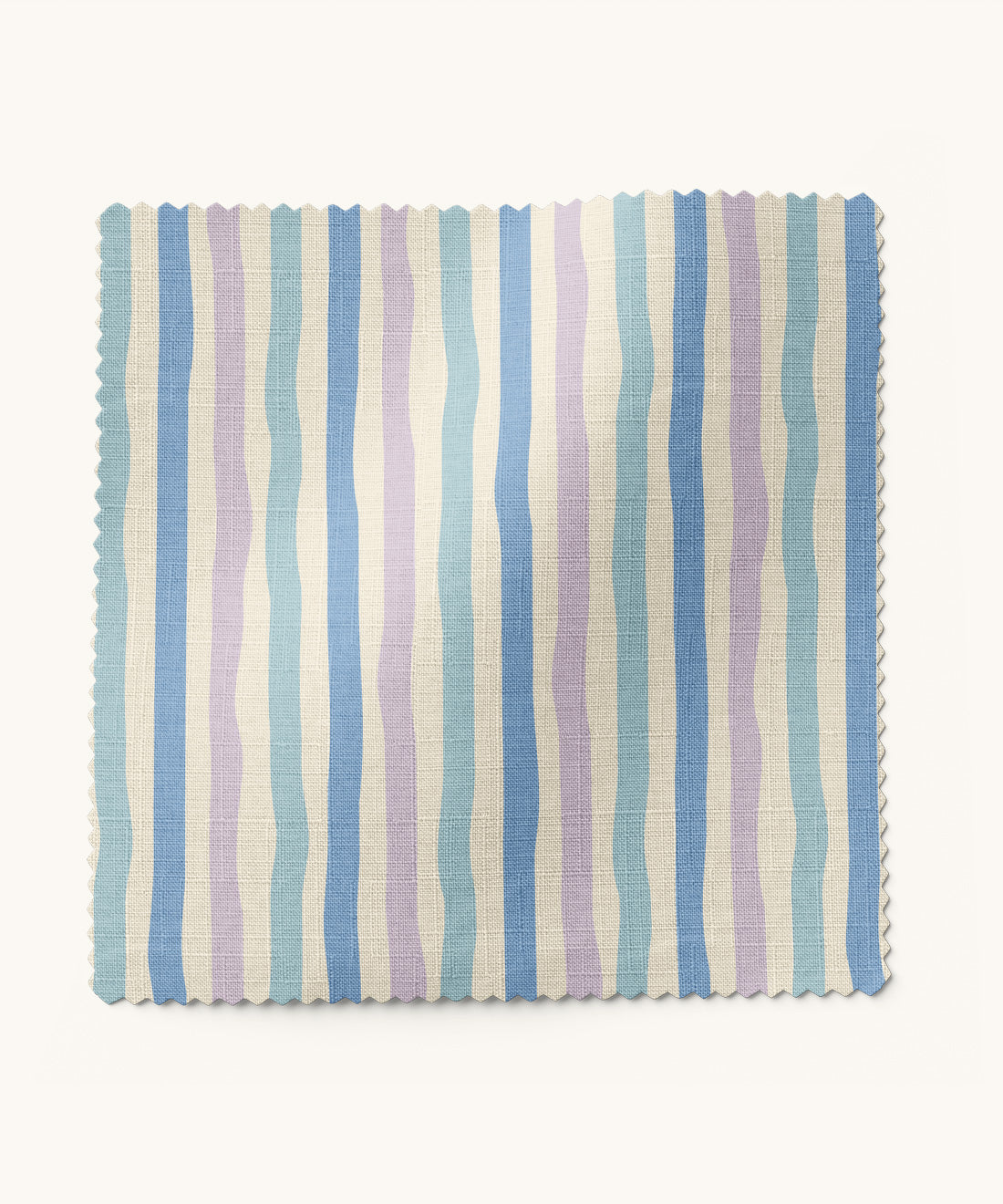 Striped fabric in blue and purple