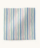 Striped fabric in blue and purple