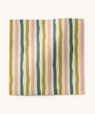 Chartreuse, pink and green striped fabric