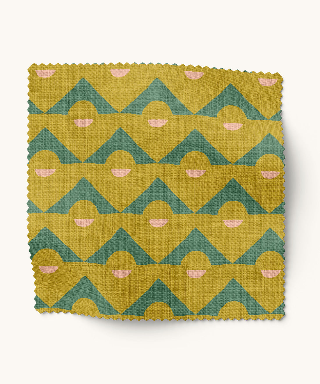 Fun, colorful fabric with geometric pattern