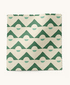 Geometric patterned fabric in green by Gray Benko Home