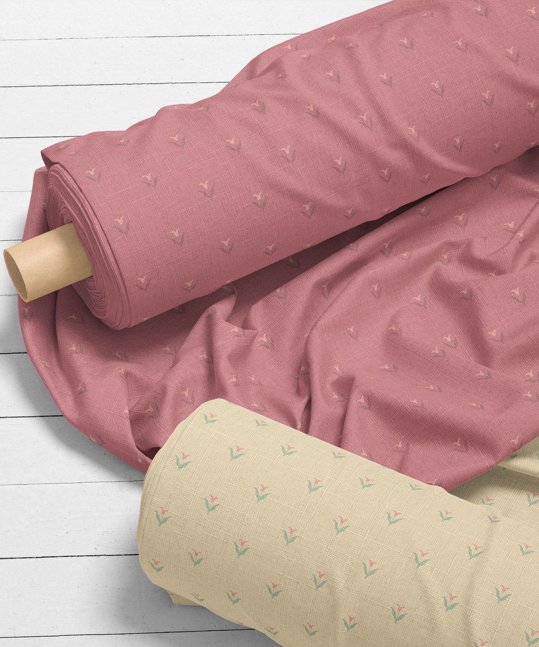 Cottagecore fabric in pink