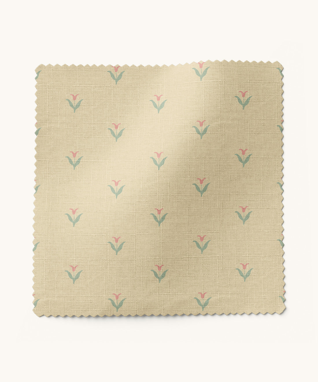 Cottagecore fabric in sage and ivory