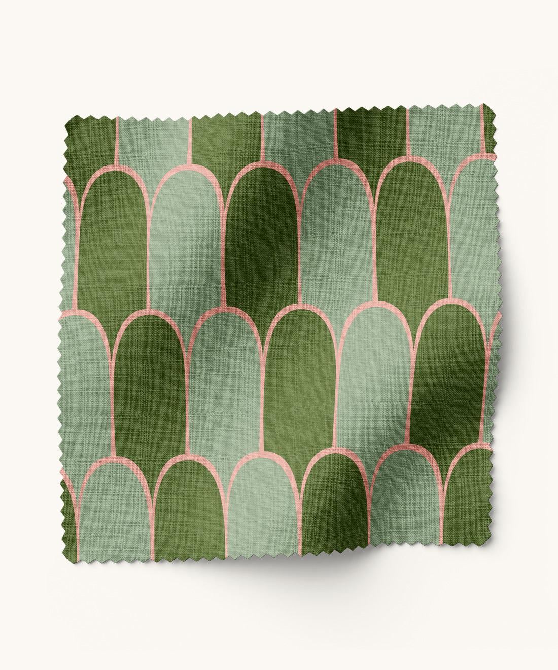Fun, colorful fabric in green and pink