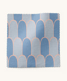 fabric with blue and pink arch pattern by Gray Benko Home