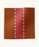 Red striped fabric by Gray Benko Home