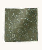 Floral patterned fabric in green and blue by Gray Benko Home