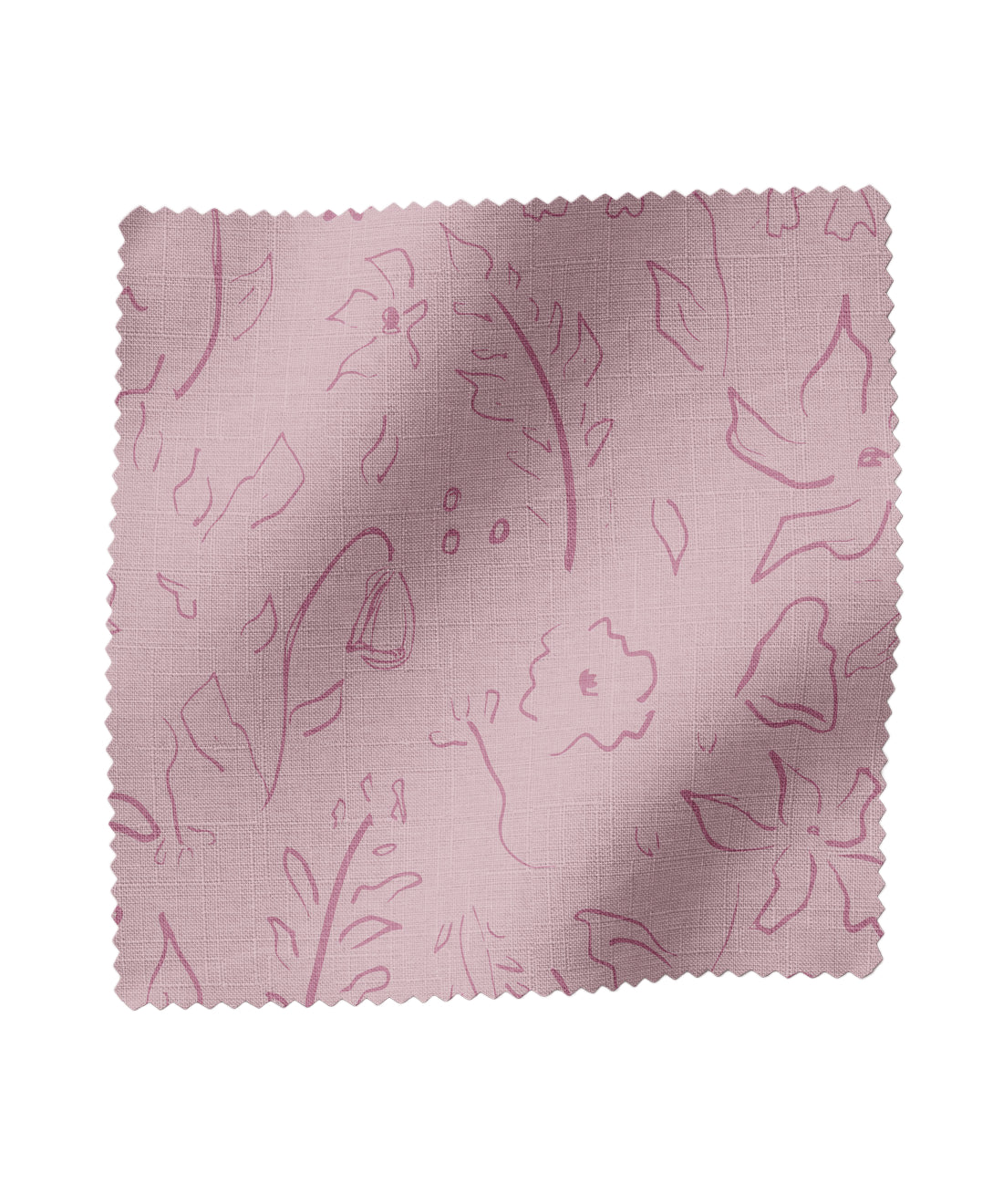 Floral patterned fabric in lavender