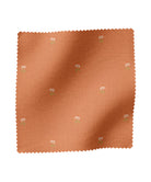 Dainty floral patterned fabric in orange by Gray Benko Home