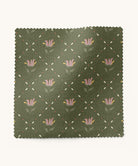 Dainty floral patterned fabric in green by Gray Benko Home