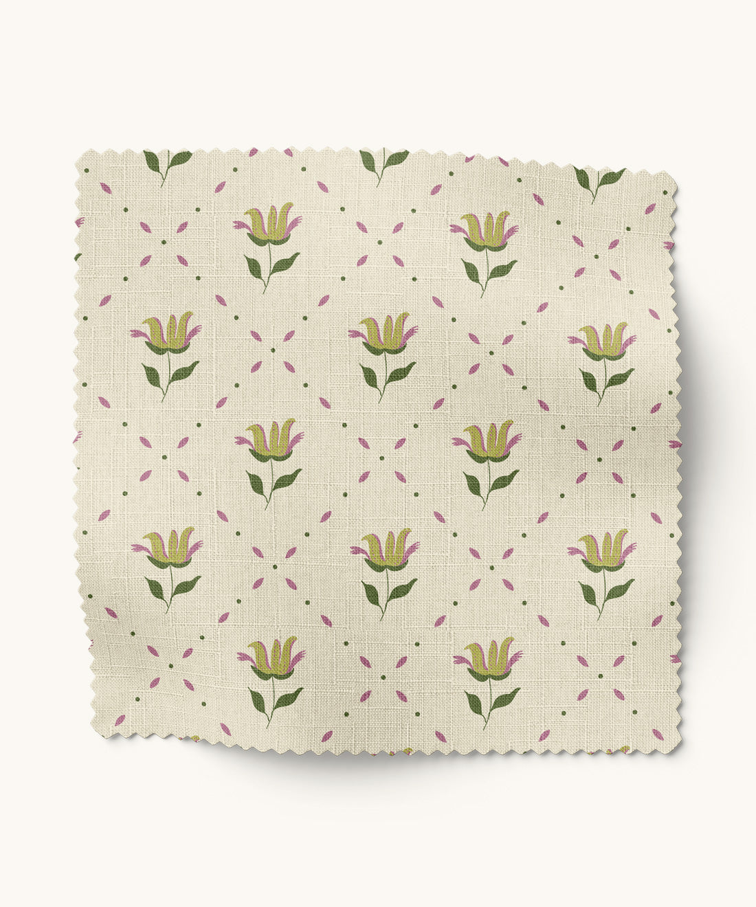 Trellis and Floral Patterned fabric by Gray Benko Home