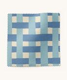 Blue woven patterned fabric 