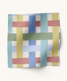 Multi colored woven patterned fabric