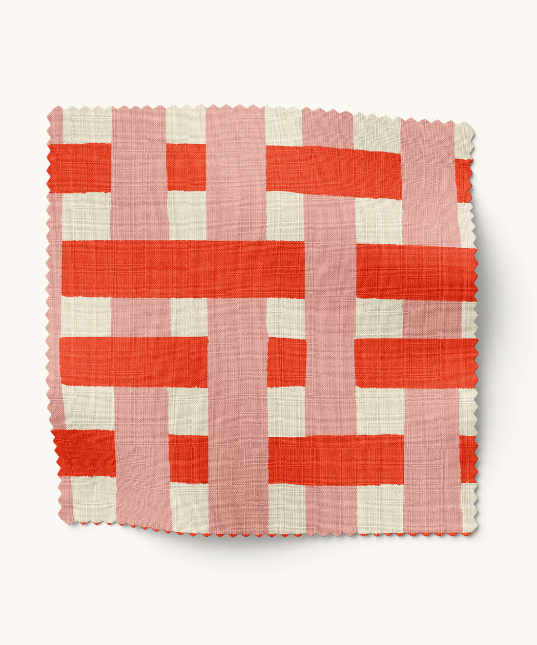 Red woven patterned fabric by Gray Benko Home