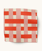 Red woven patterned fabric by Gray Benko Home