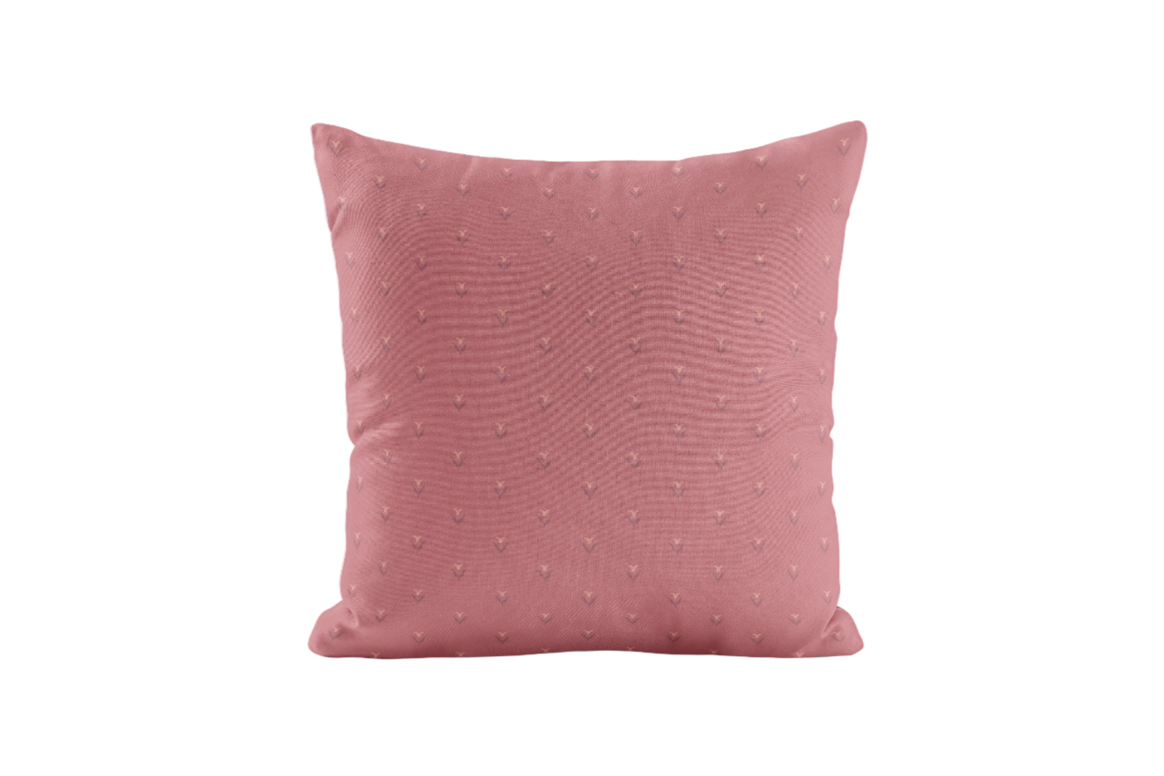 Cottagecore pillow cover in pink with subtle floral pattern