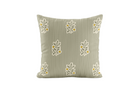 Decorative pillow olive stripes and persimmons 