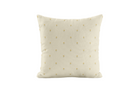 Delicate floral patterned pillow in ivory and green
